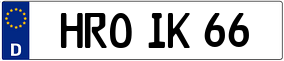 Truck License Plate